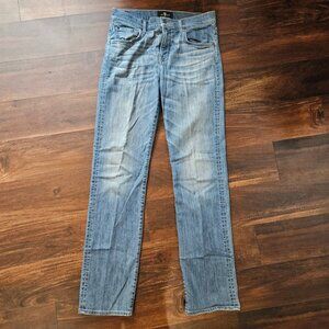 7 For All Mankind Luxe Performance Jeans Mens 30x32 Faded Stretch Slim Fit USA